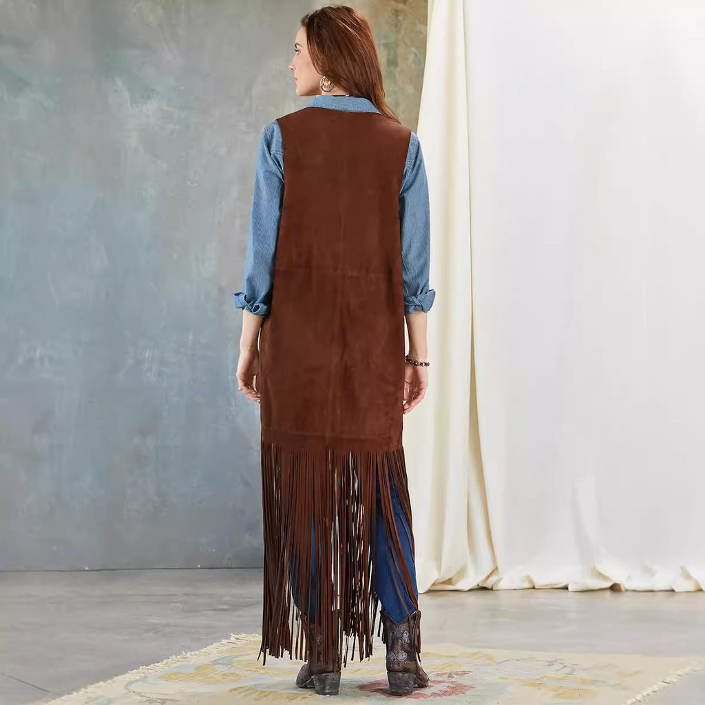 Slim-fit Sleeveless Vest Shawl Jacket