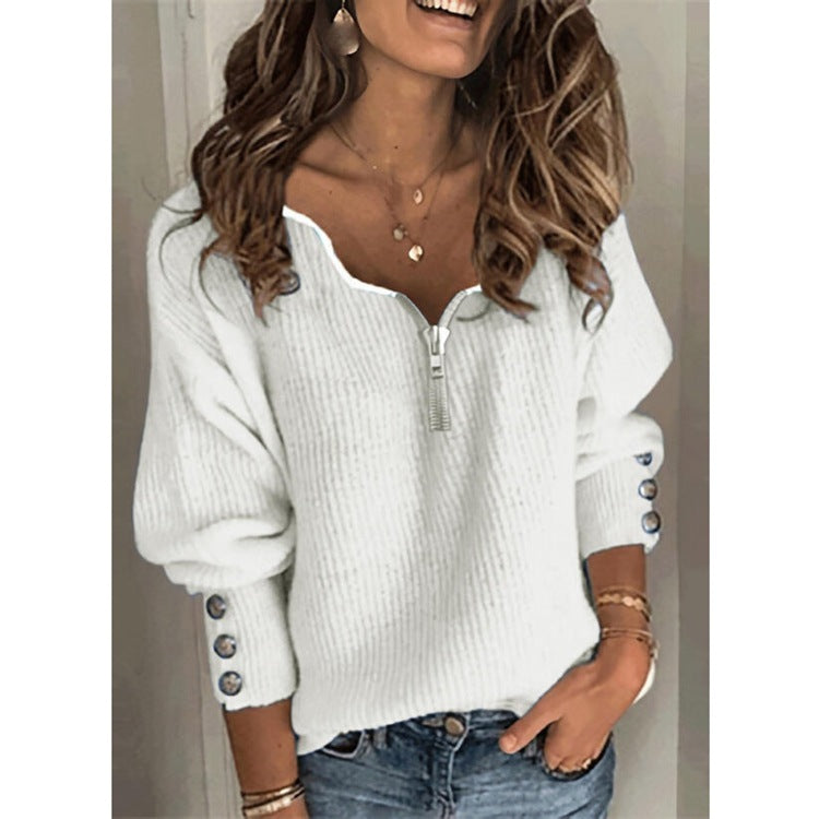 New Winter Ladies Plaid Lapel Sweater Coat