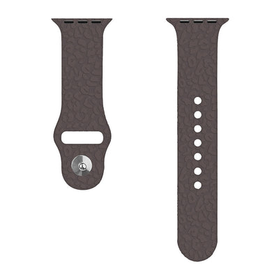 Laser Embossed Silicone Leopard Print Silicone Strap