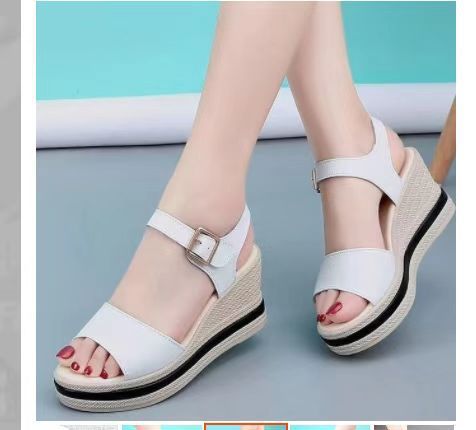 High-rise Sandals With Muffin Bottom