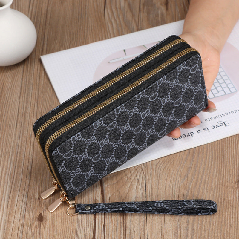 Long Wallet Clutch Mobile Phone Bag Coin Purse Zipper Bag Wallet