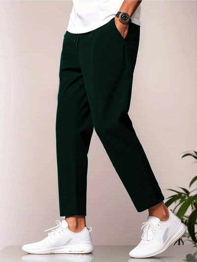 Autumn Leisure Slim-fitting Ankle Length Trousers