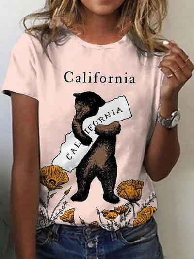Women's V-neck Short-sleeved Round Neck Hoodie
