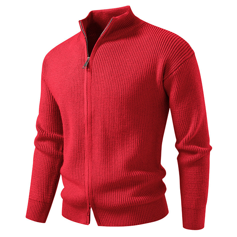 Men's Zipper Cardigan Sweater Coat