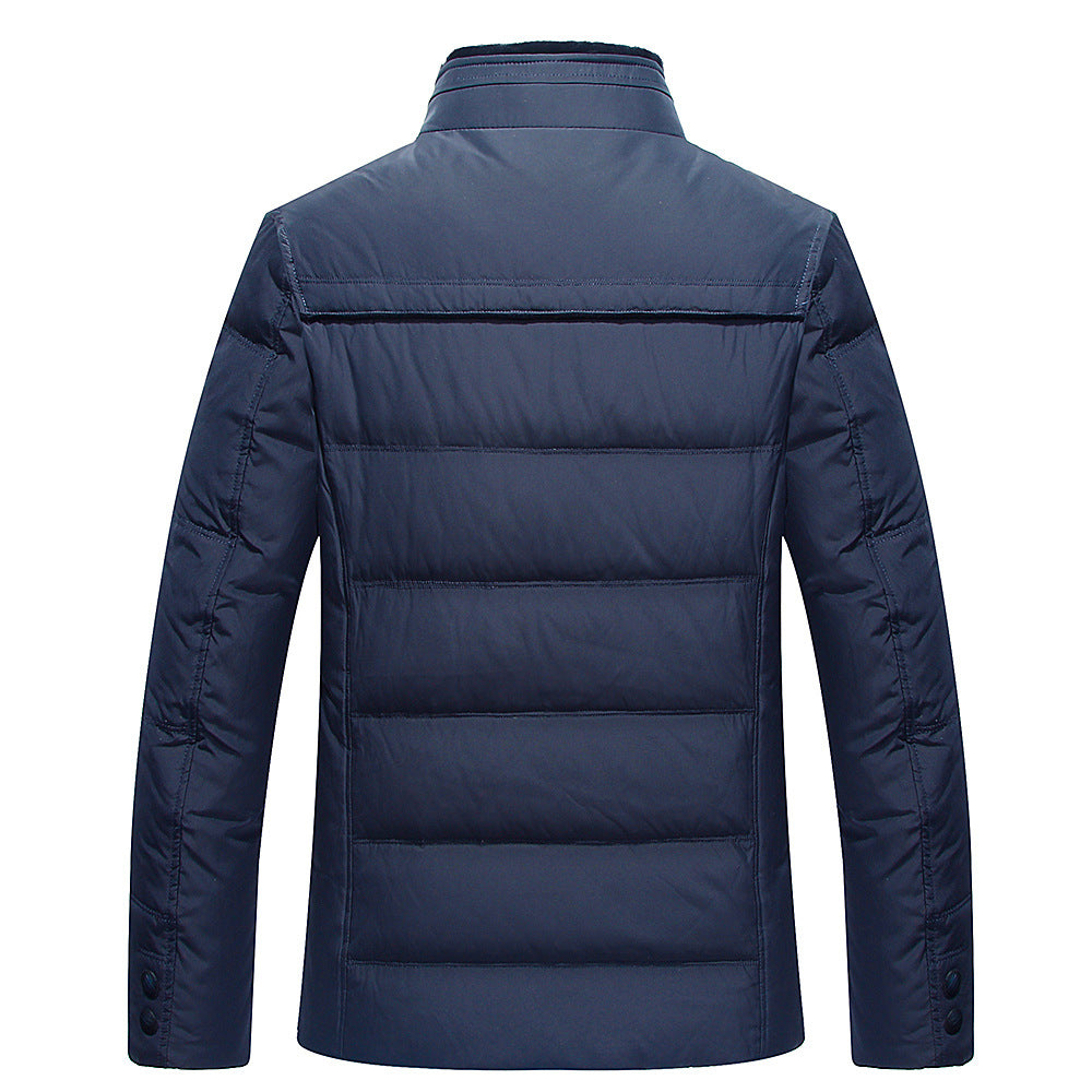 Thickened Down Jacket For Middle-aged And Elderly Men