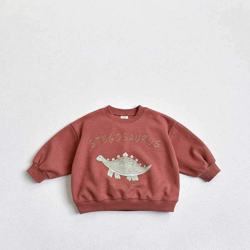 Children's Ins Korean Cartoon Dinosaur Sweatshirt