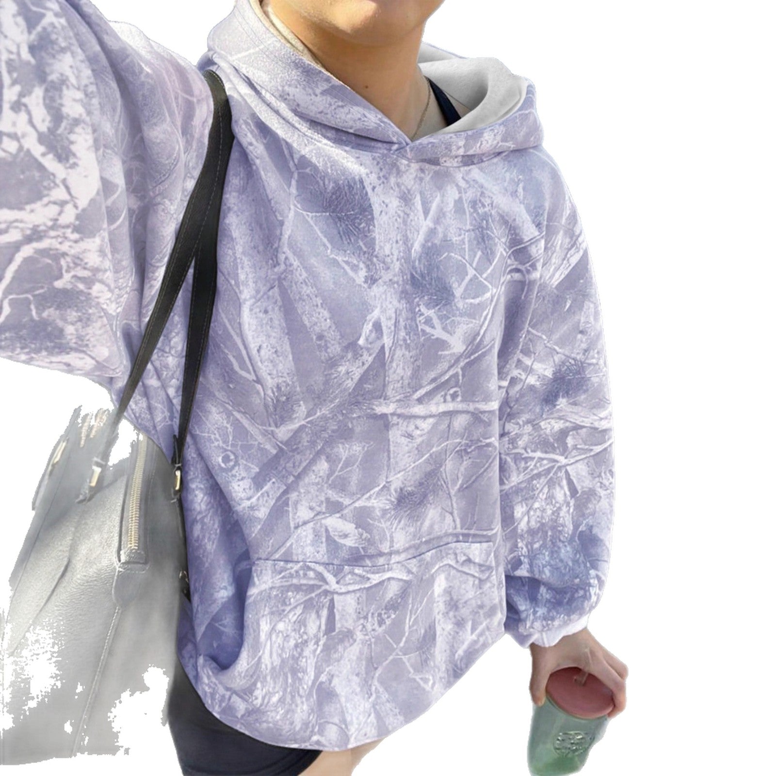 Hoodie Hot Sale Long Sleeve Jungle Maple Leaf Branches