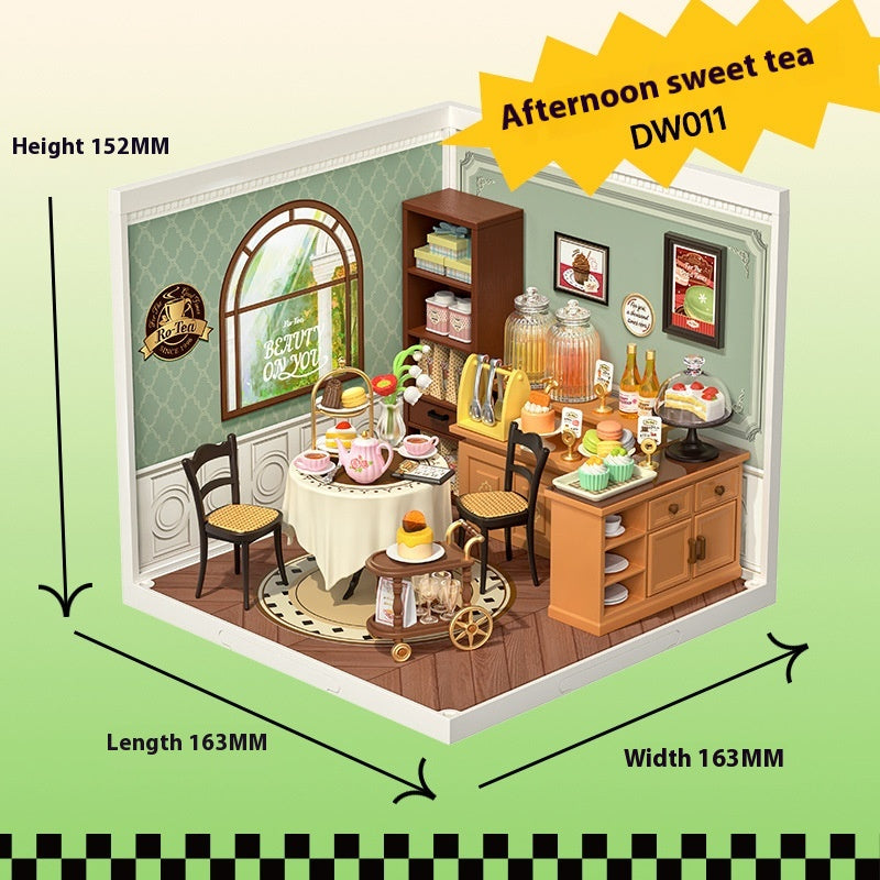 Toy Assembled Model House Christmas Gift Building Blocks