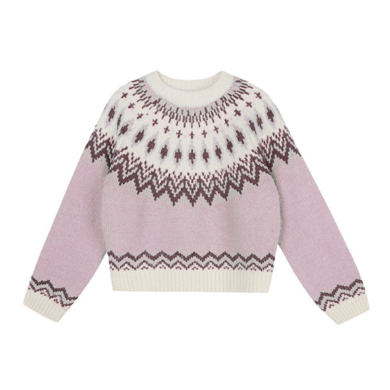 New Younger College Style Pullover Sweater For Women