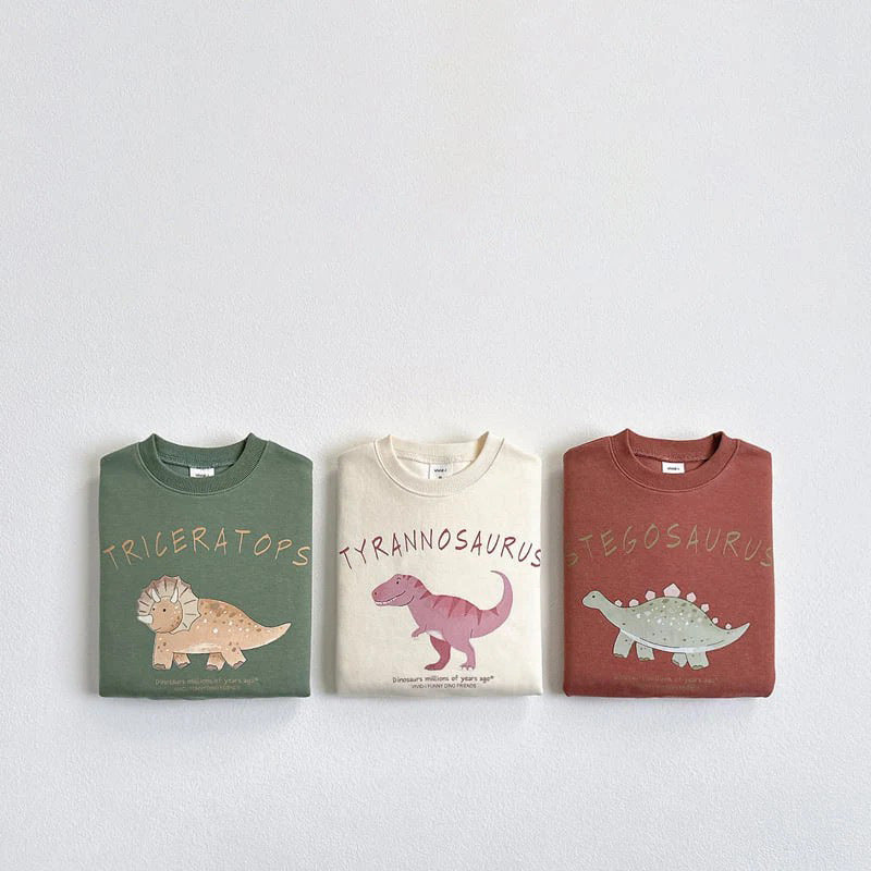 Children's Ins Korean Cartoon Dinosaur Sweatshirt