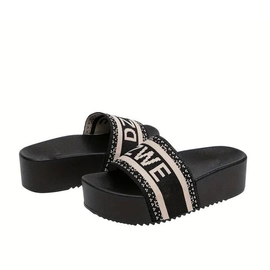 High-end Fashion French Beach Vacation Platform Women's Sandals Slippers