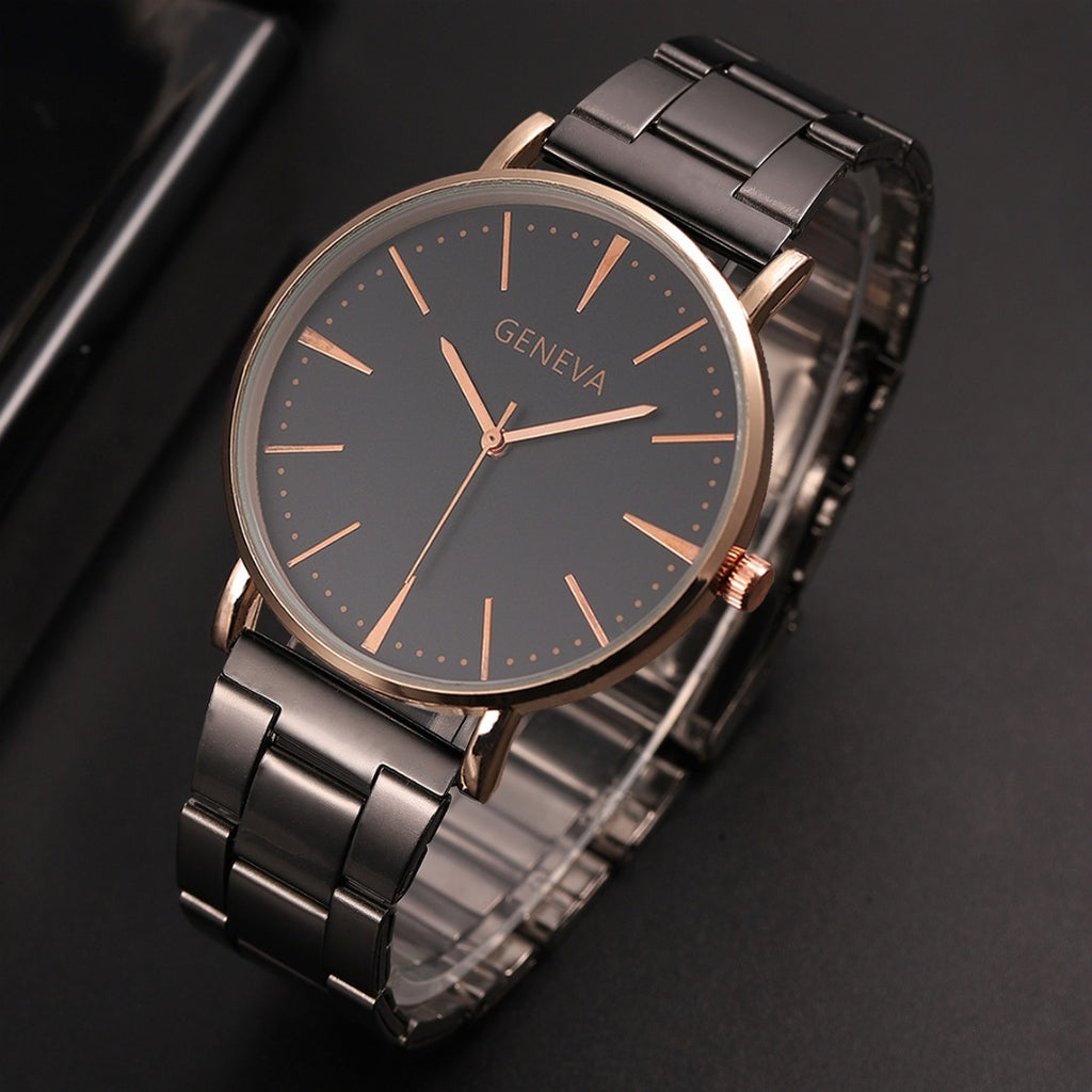 Ultra-thin Men's And Women's Steel Belt Quartz Watch Student Outdoor Casual Sports