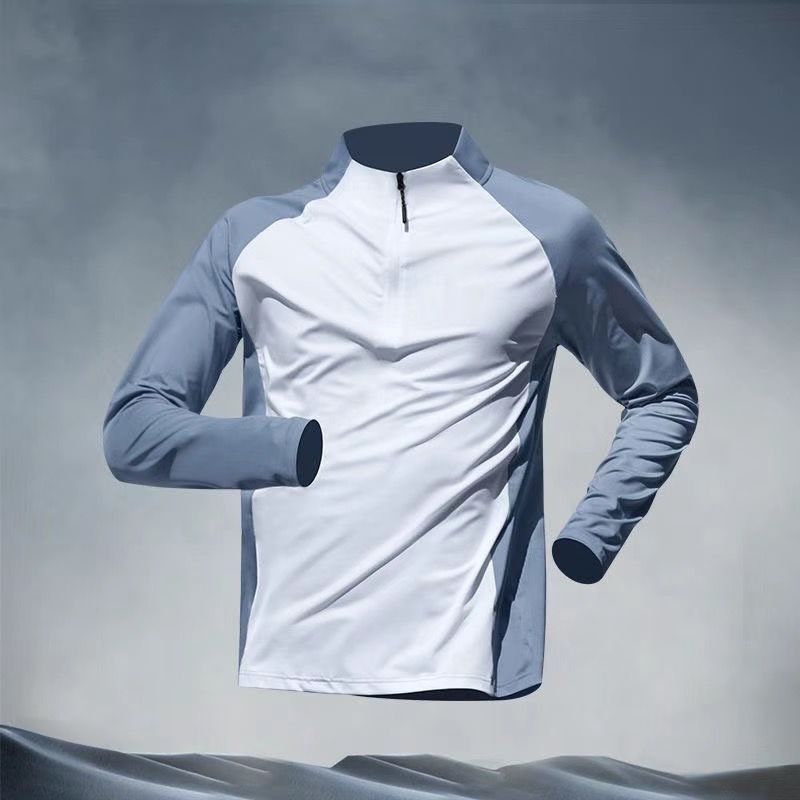 Half Zipper Training Wear Men's Quick Drying Clothes Long Sleeve Trousers Suit
