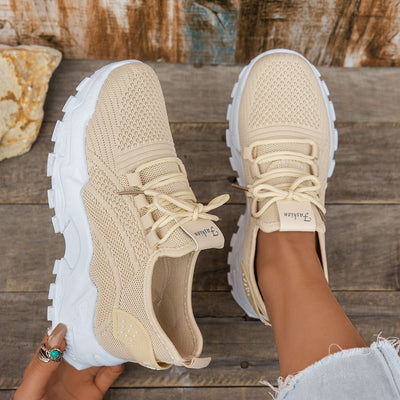 Flyknit Mesh Women's Thin Breathable Sports Casual Shoes
