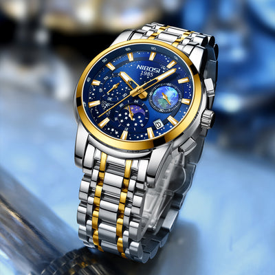 Steel Belt Men's Business Quartz Watch