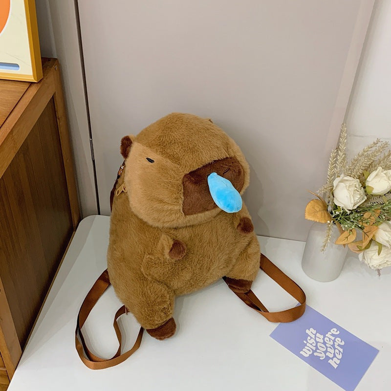 Capybara Backpack Plush Toy Creative Backpack