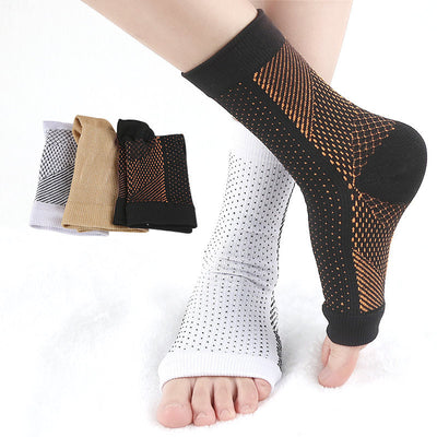 Men's And Women's Korean-style Heel Invisible Pressure Sports Foot Sock Functional Elastic Breathable Basketball Cover