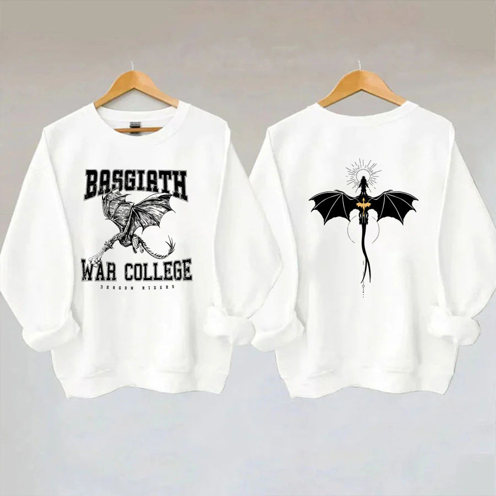 Vintage Fourth Wing Sweatshirt Dragon Rider 2 Side Print Bas