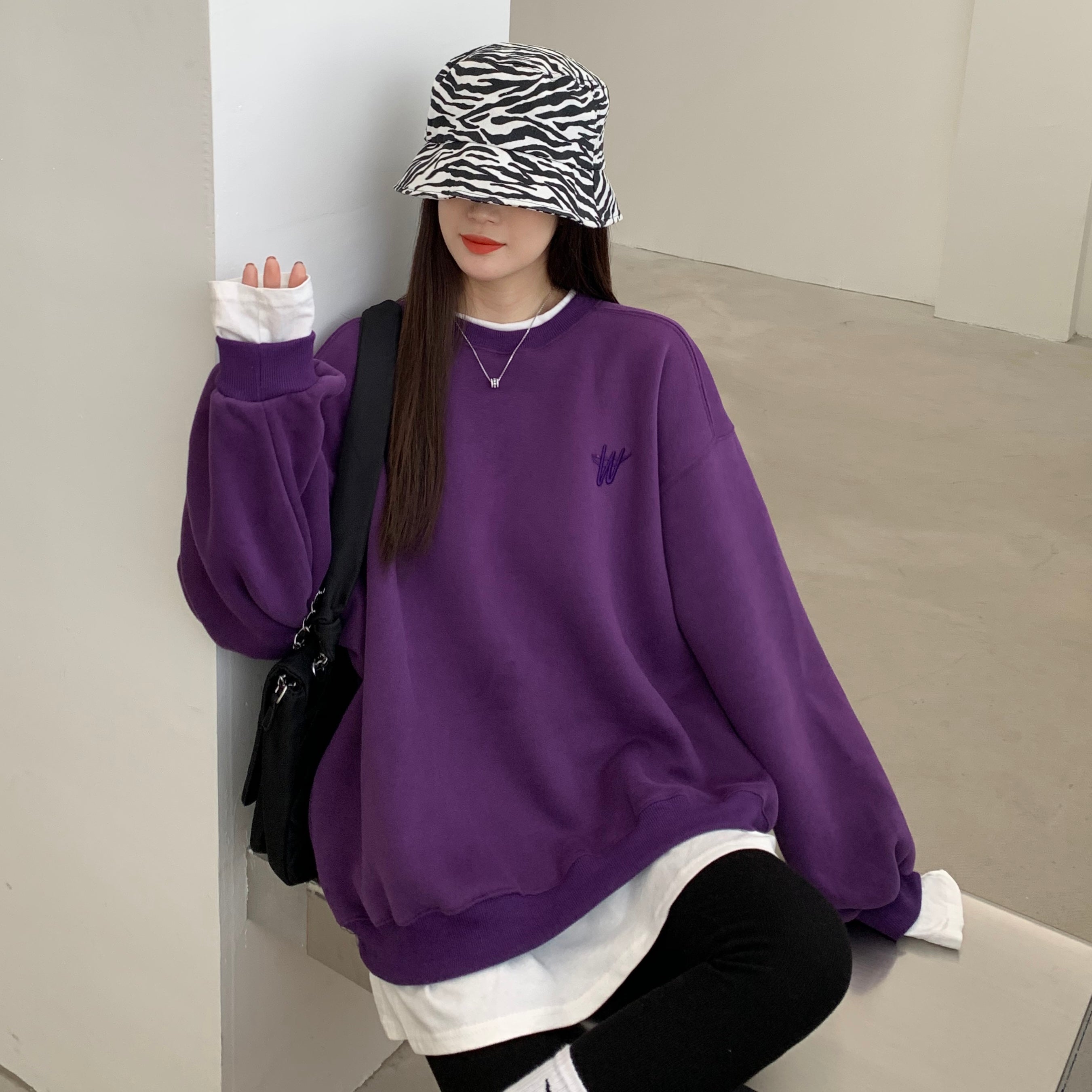 Ladies Fashion Winter Loose Lazy Top