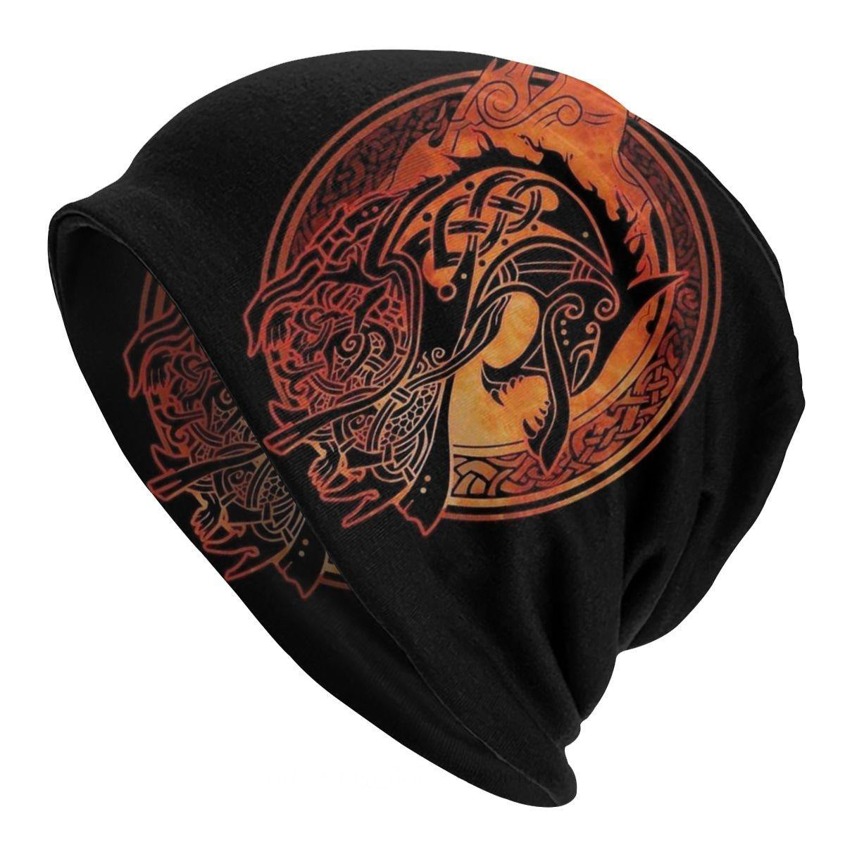 Sleeve Cap Double-layer Elastic Viking Totem Wolf Hipster Street Dance