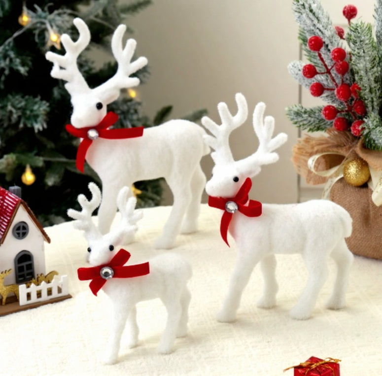 Plush Moose Toy Christmas Deer Decoration Doll