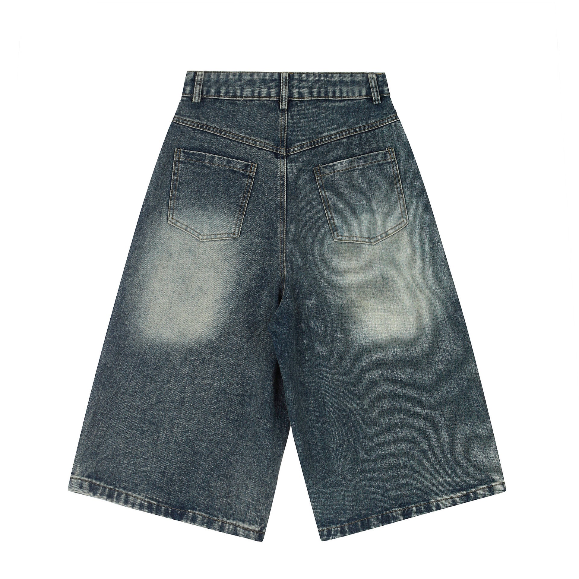 Design Retro Denim Straight Loose Wide-leg Pants