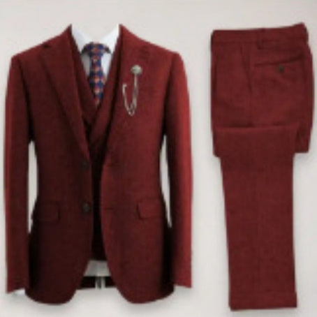 New Men's Suit Casual Three-piece Suit