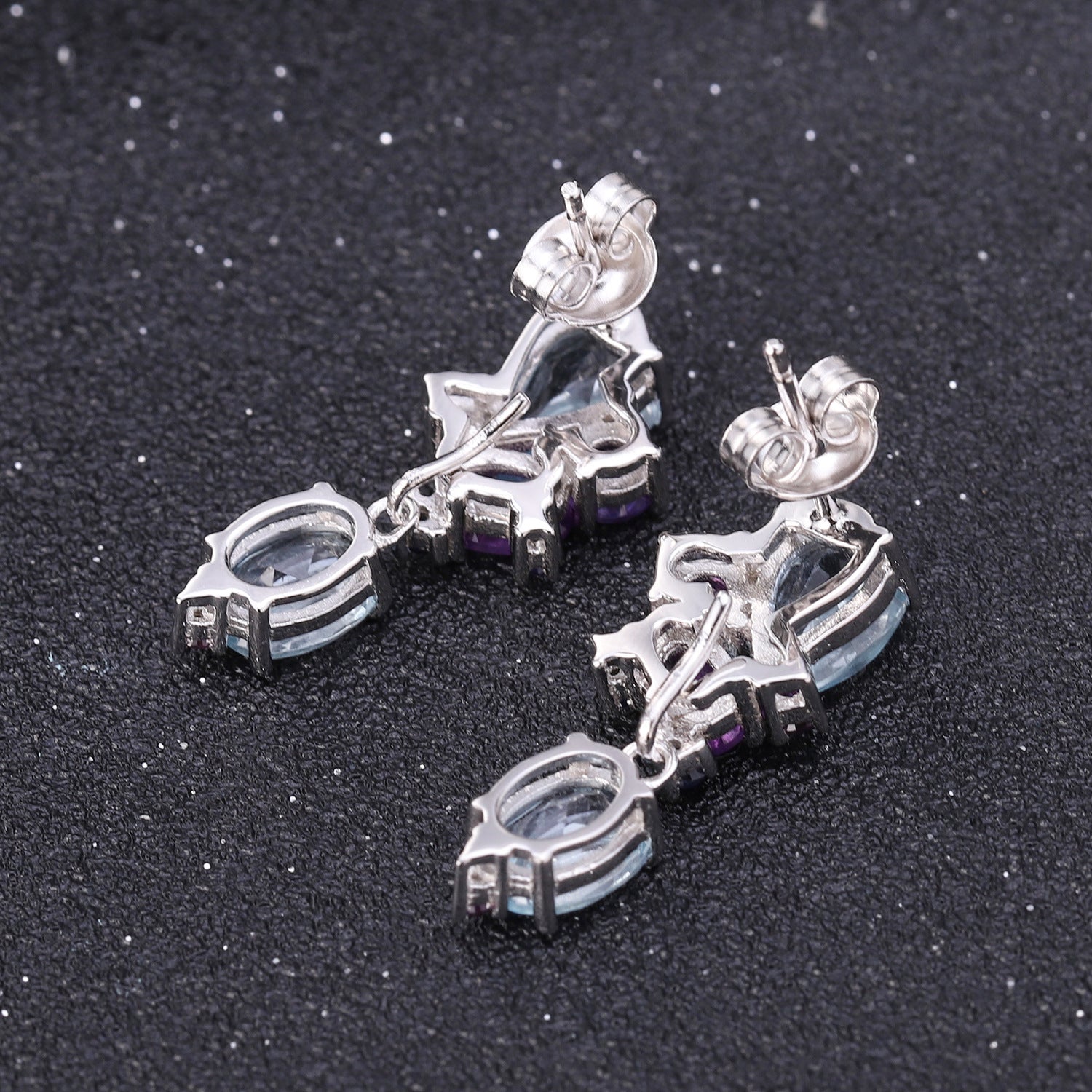 Banquet With High-grade S925 Silver Natural Topaz Earrings Earrings