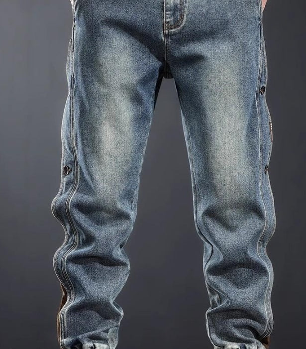 American-style Heavy New Patchwork Overalls Men