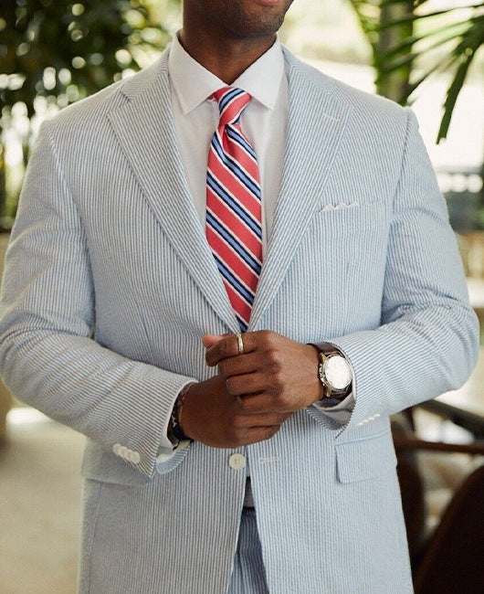 Two-piece Digital Printing Suit With Two Buttons Suit