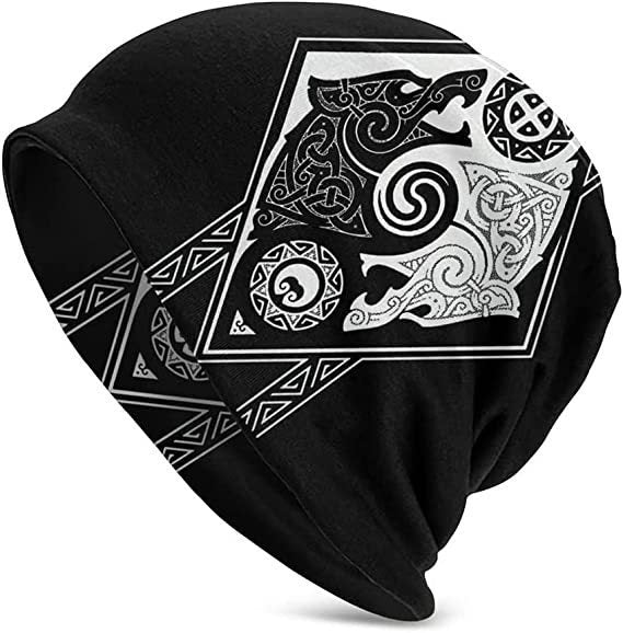 Sleeve Cap Double-layer Elastic Viking Totem Wolf Hipster Street Dance