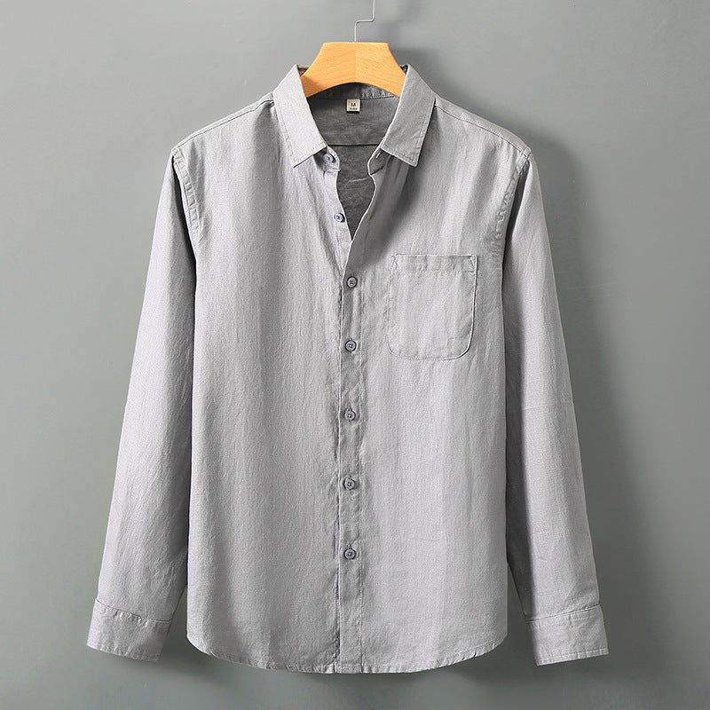 Linen Long Sleeve Loose Sun Protection Linen Shirt