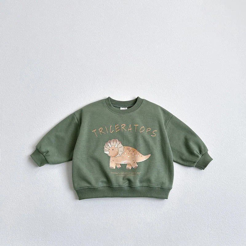 Children's Ins Korean Cartoon Dinosaur Sweatshirt