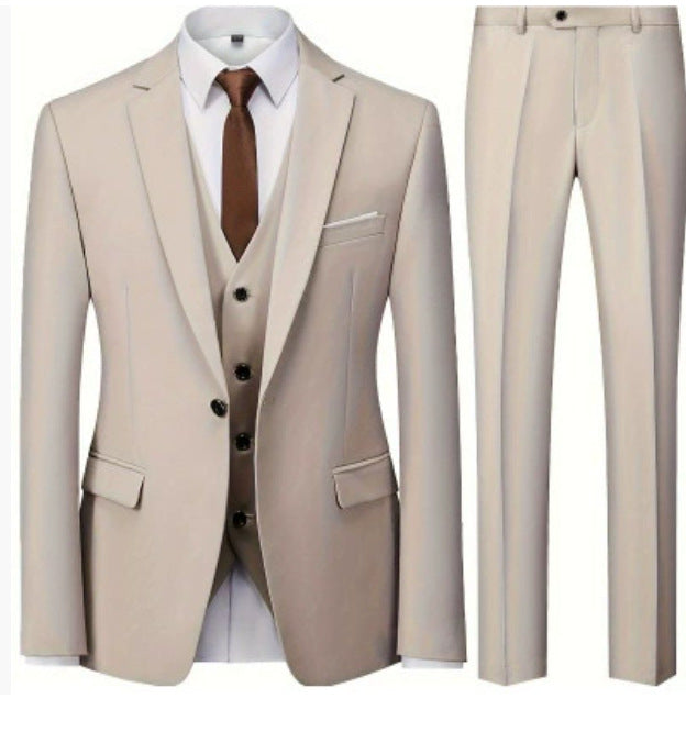 Men's Suit Three-piece Suit Business Wear Formal Wear