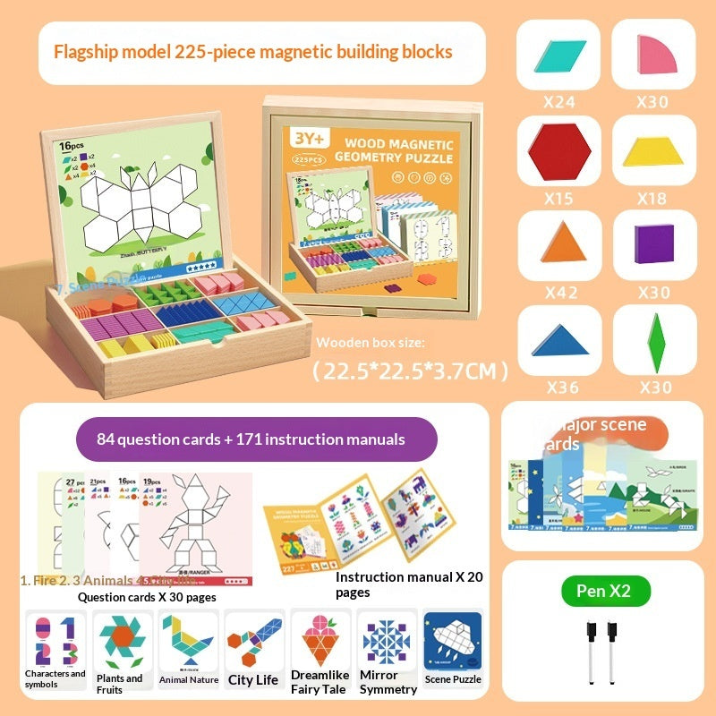Tangram Puzzle For Kids Educational Toy To Enhance Logical Building Blocks For Babies
