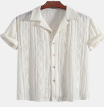 Men's Casual Loose Multi-color Beachwear Cotton And Linen