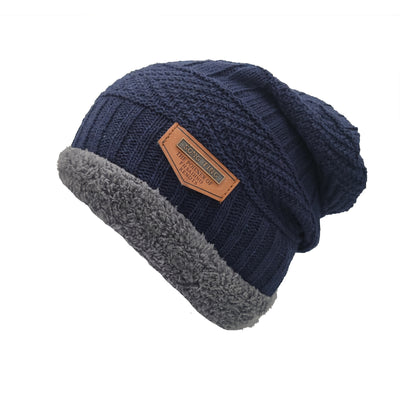 Men's And Women's Double-layer Plush Warm Knitting Pullover