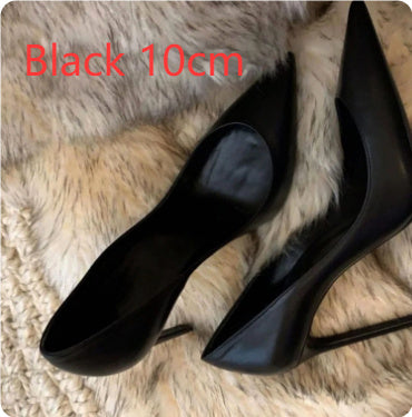 Hotel Work Shoes Women's Black High Heels Stiletto Heel