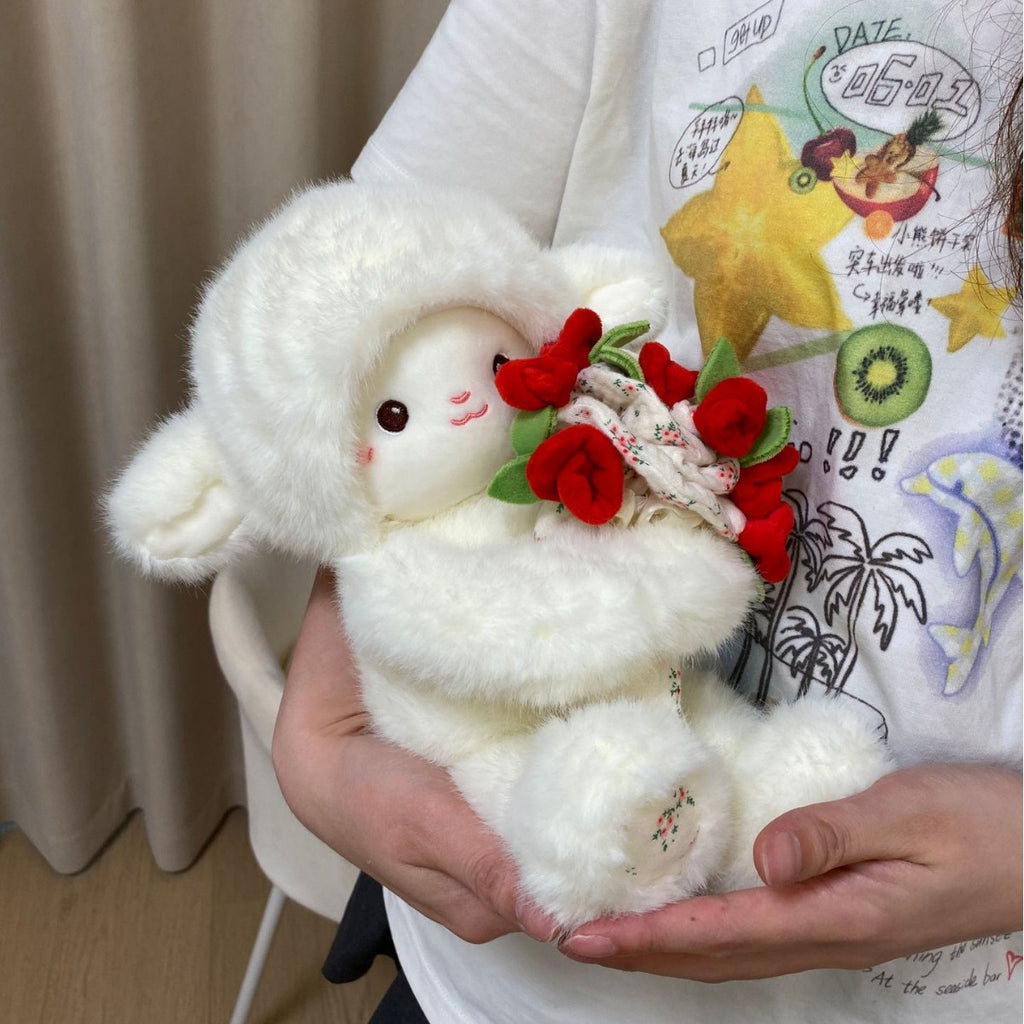 Lamb Puppet 520 Gift Rose Plush Doll