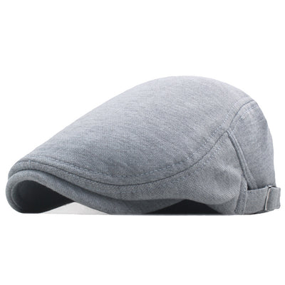 Men's Classic Flat Top Adjustable Newsboy Cap British Style Retro Beret Autumn And Winter Advance Hats Foreign Trade Hat