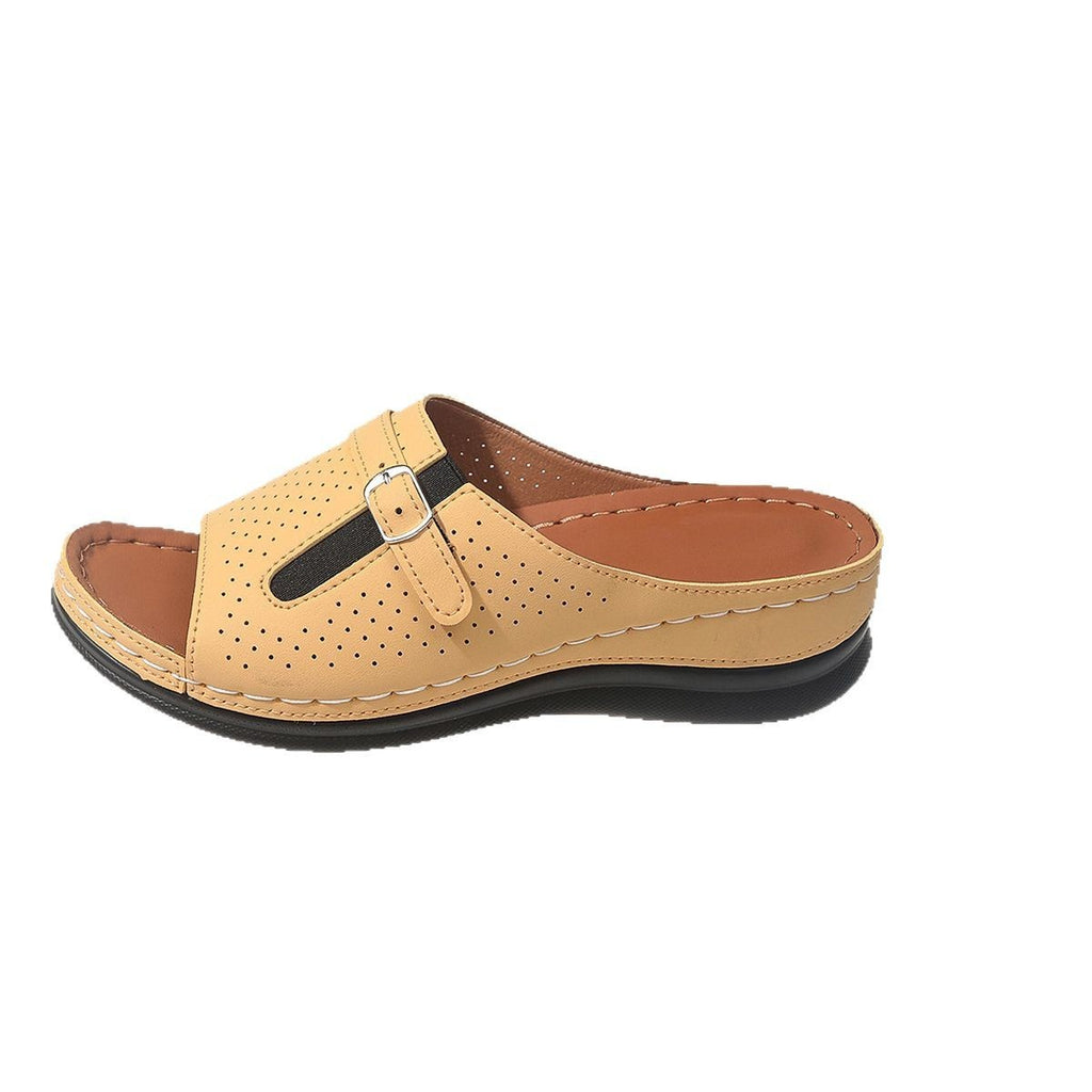 European And American Style Belt Buckle Stylish And Lightweight Slippers