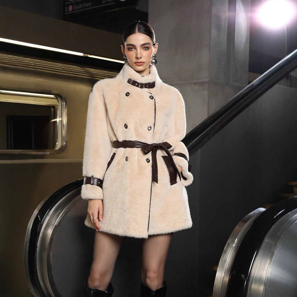Fur Coat Loose Thick Temperament Warm Fur And Leather Overcoat