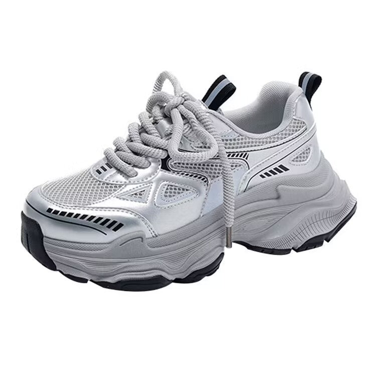 Platform Mesh Elevator Breathable All-matching And Lightweight Sports Casual Shoes