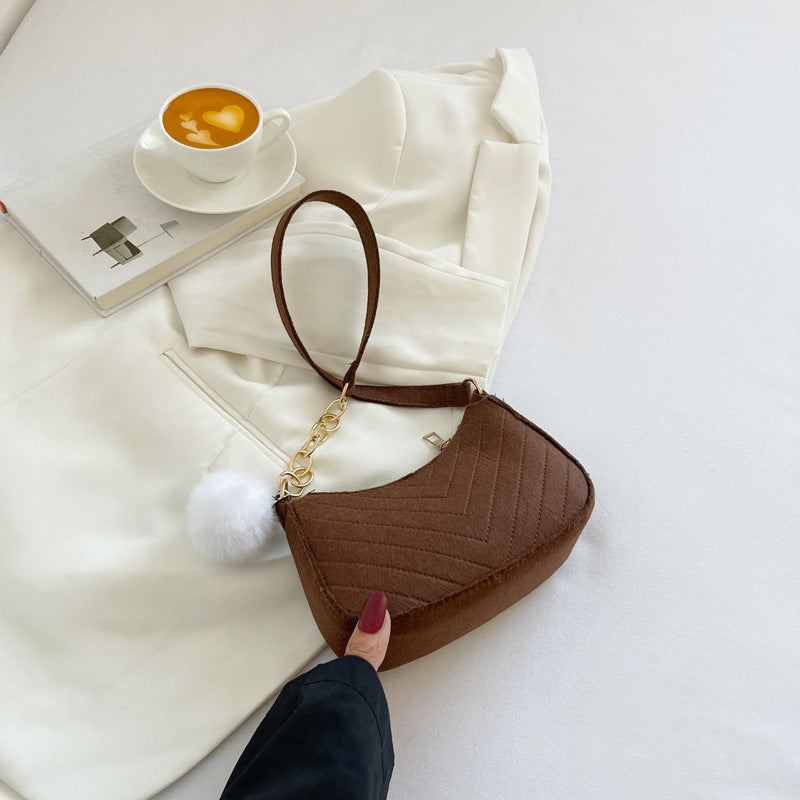 Casual Women's New Retro Solid Color Shoulder Messenger Bag