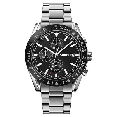 Fashion Men's Watch Outdoor Sports Student Timing Trend Steel Belt Business Men
