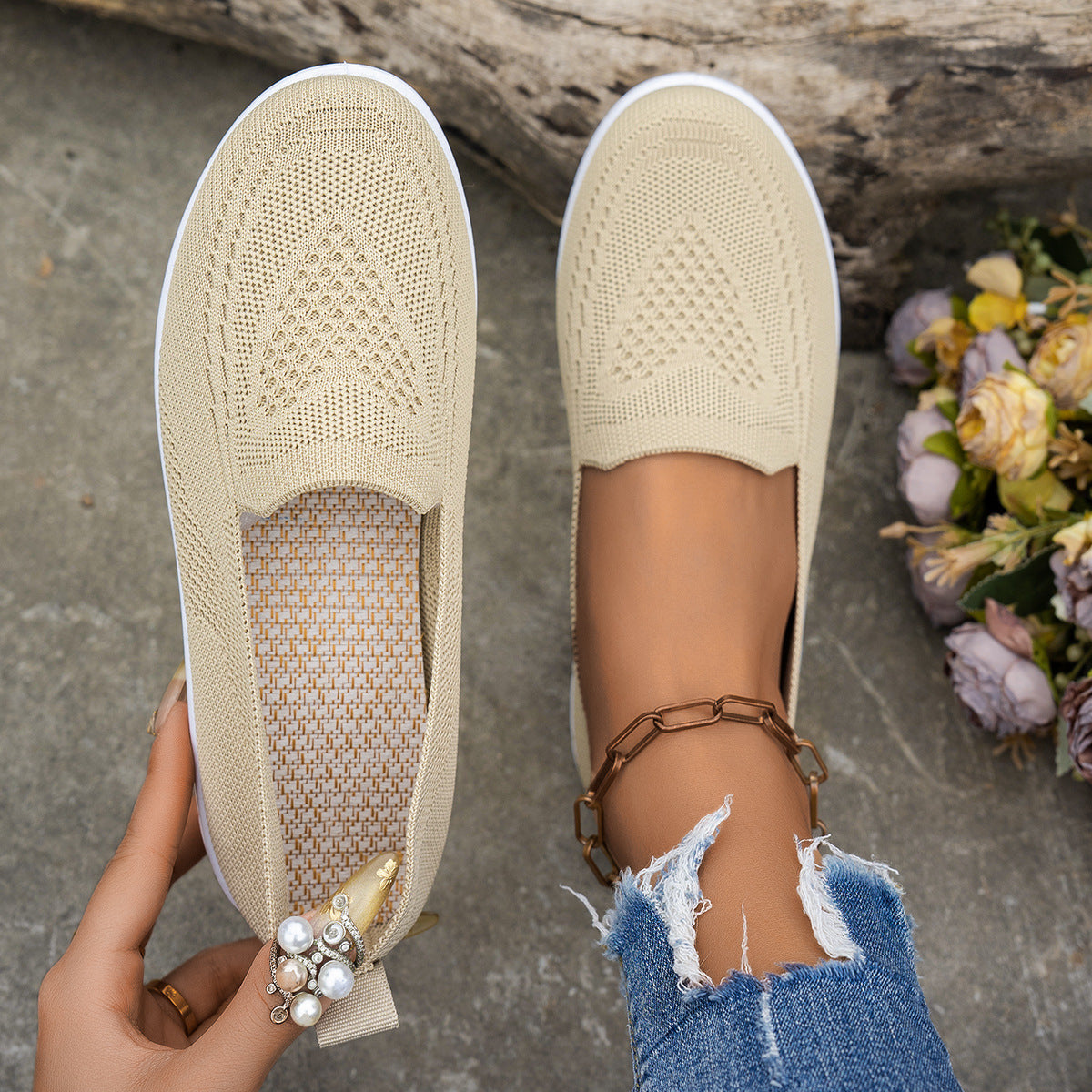 Women's Shoes Summer New Women's Mesh Surface Shoes Casual Fashion