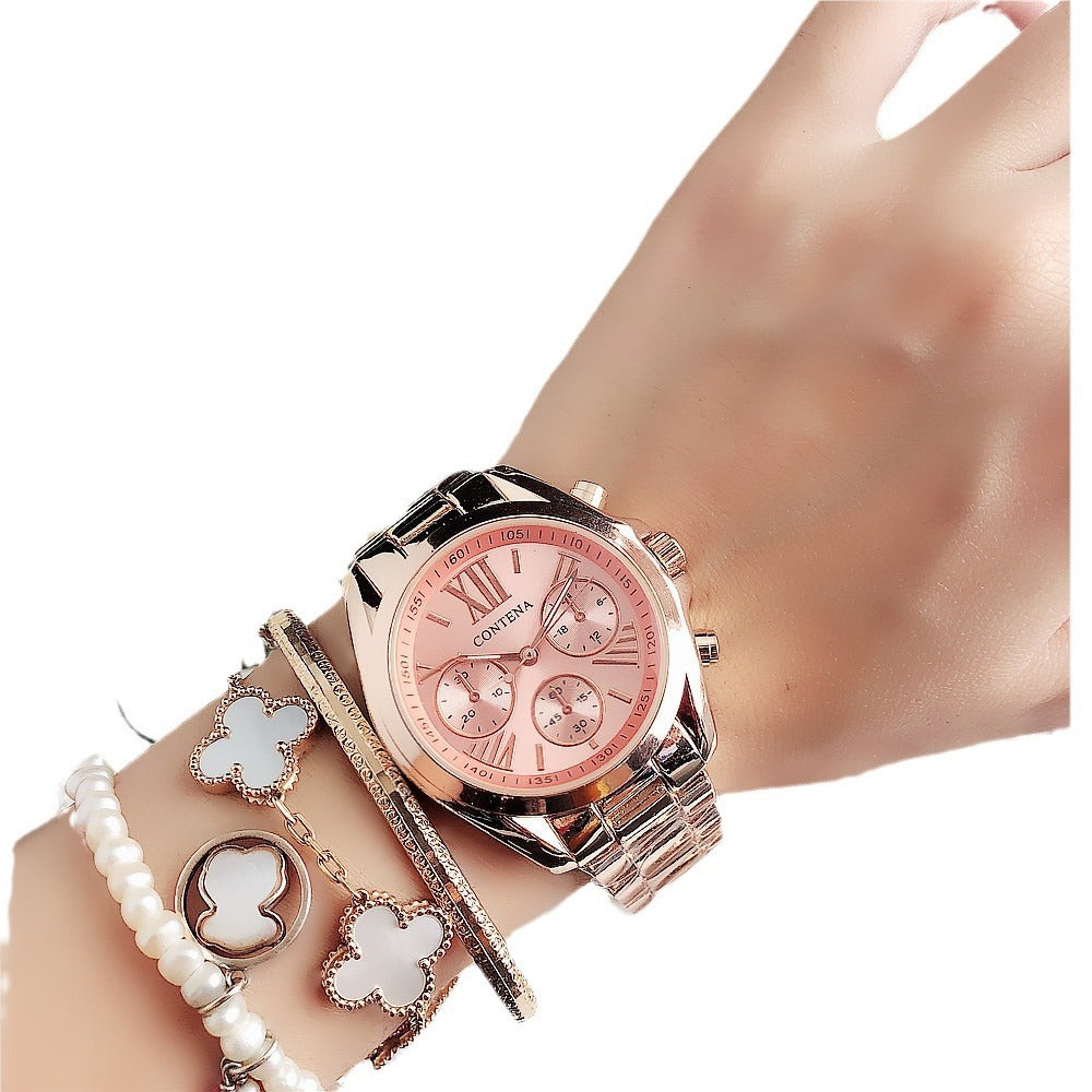Women's Fashion Diamond Quartz Mesh Strap Watch