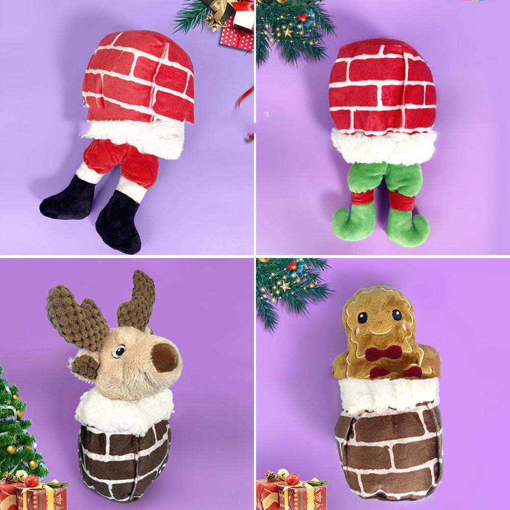 New Pet Christmas Plush Patchwork Toy