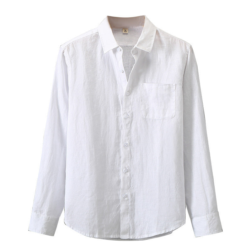 Linen Long Sleeve Loose Sun Protection Linen Shirt