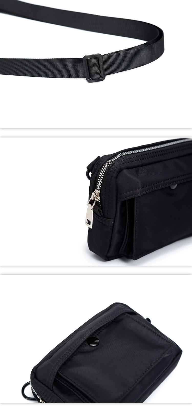 Men's Japanese Style Simple Crossbody Bag